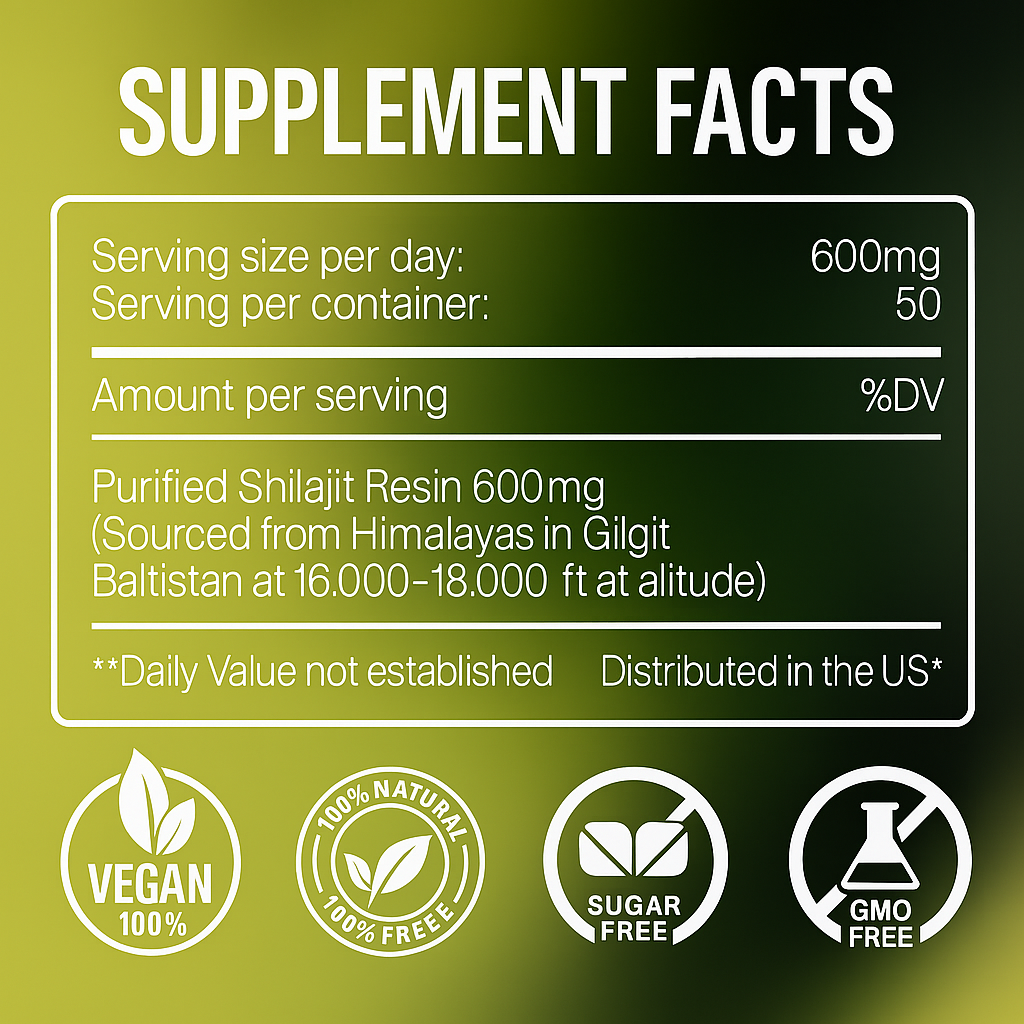 ZENTRIA™  Pure Shilajit Resin